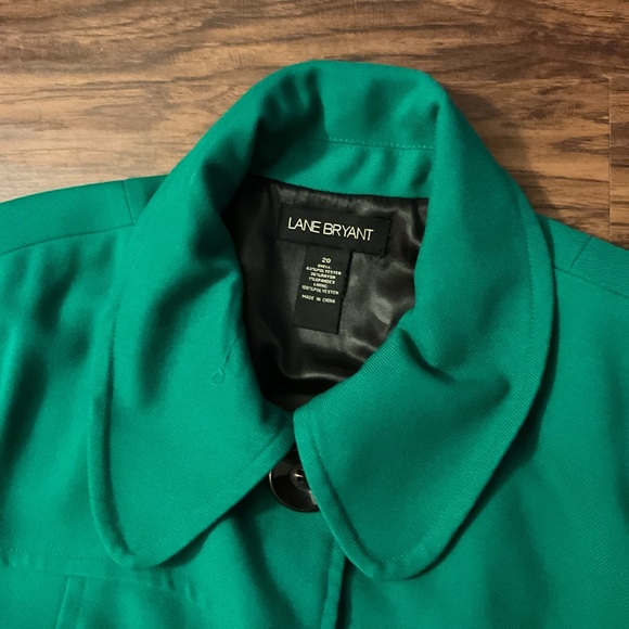 Lane Bryant Vintage Green Blazer with shoulder pads - Picture 2 of 7
